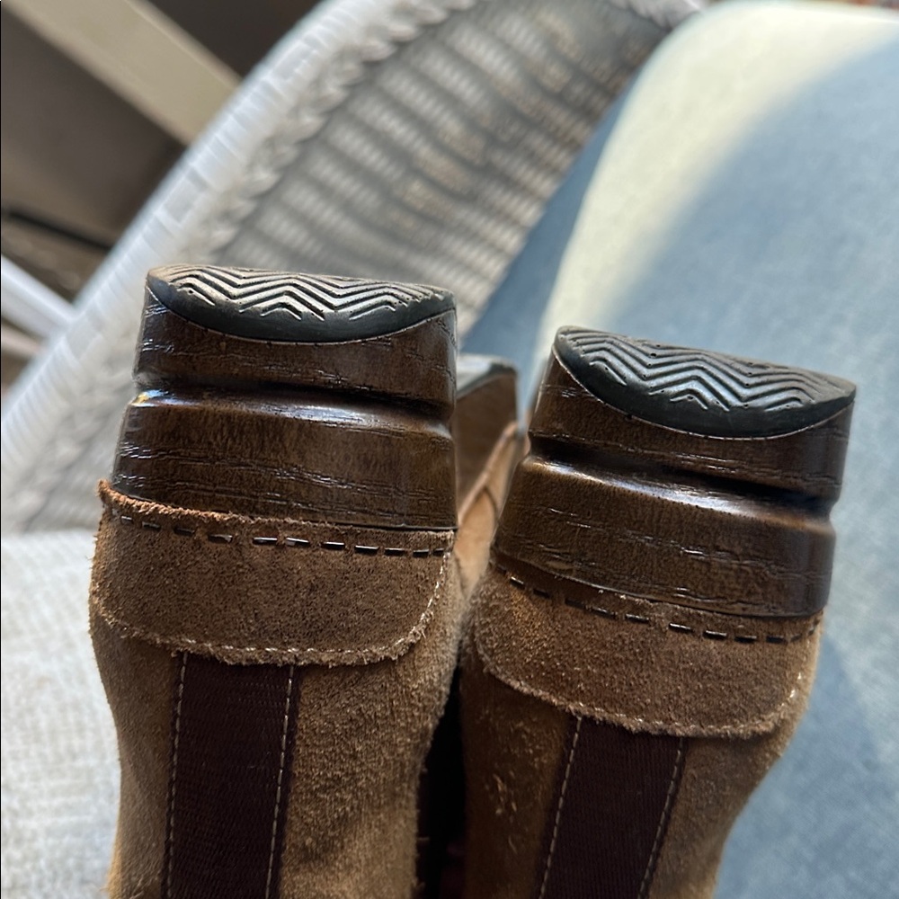 Dansko Tan Suede Ankle Boots - Picture 7 of 9